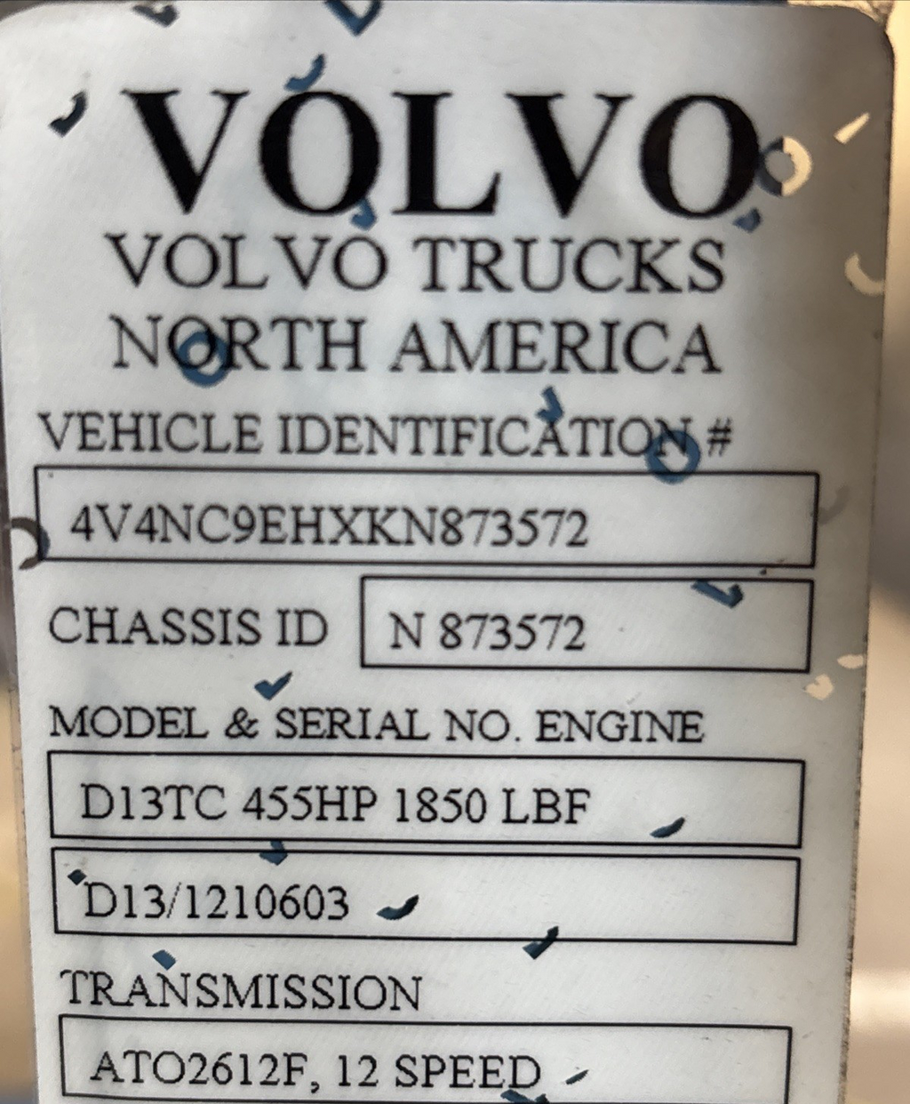 2019 VOLVO VNL D13 BRAKE FOOT PEDAL 82754992 OEM