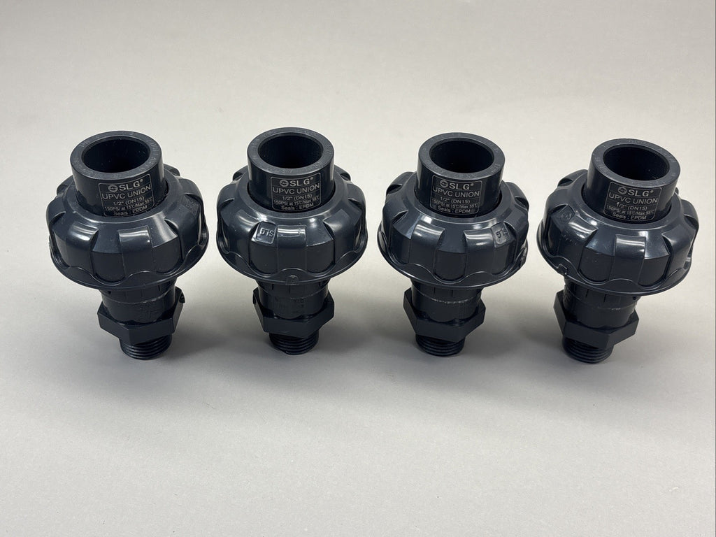 4PACK SLG UPVC Valve Pipe Fittings 1/2" DN15 150 PSI 20 mm Male adapter PN16