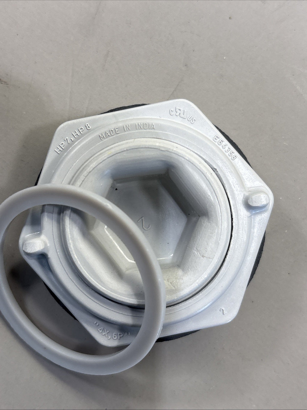LOT of 10 - Hubbell-Wiegmann Hw-Fghp Hole Plug, Gray, Matte, HP 7, HP 8