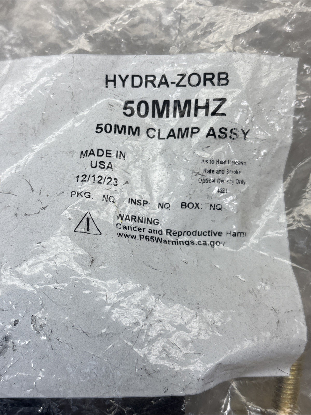 SET OF 4Hydra-Zorb Strut Mount Cushion Clamp Electro Galvanized Gold 50MMHZ