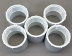 LOT OF (5)  New Sch 40 PVC 2" Female Adapter Socket X Female NPT Thread