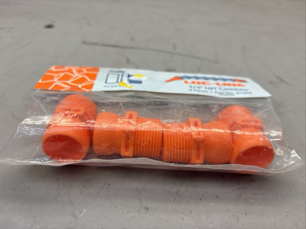 3/4" NPT Connector Male for Loc-Line® USA 3/4" System 4 Pieces per Pack  #61505