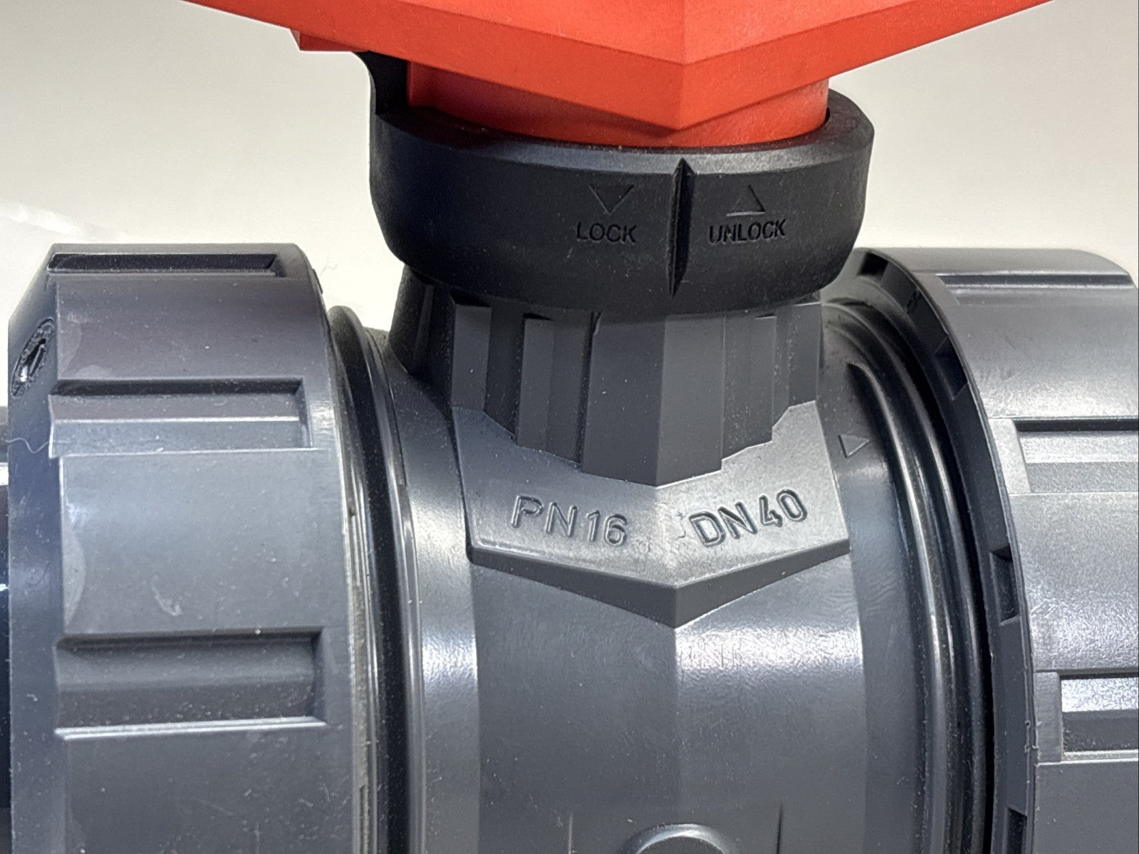 Georg Fischer Lockable Ball Valve 1 1/2" DN40 PVC-U EPDM Typ 546 Pro PN16