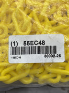 Plastic Chain 30002-25 Plastic Chain ,25 ft L,Yellow 55EC48