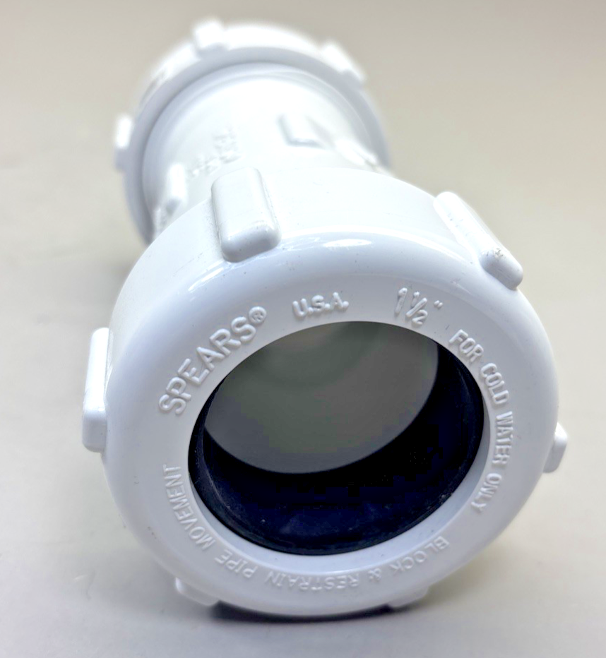 SPEARS S110-15 1-1/2 PVC COMPRESSION COUPLING