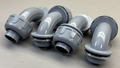 LOT of 4 Liquid Tight Connector 1NPT Non-metallic PVC 90 Degree Elbow 1”