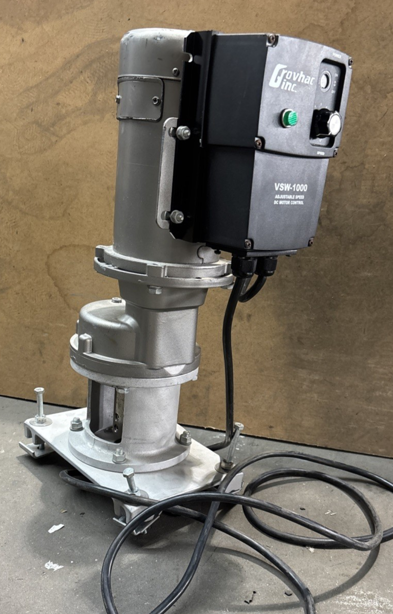 Leeson 098004.00 Electric Motor 90 Volt DC 1800 Rpm 1/3 Hp Grovhac VSW-1000 DC