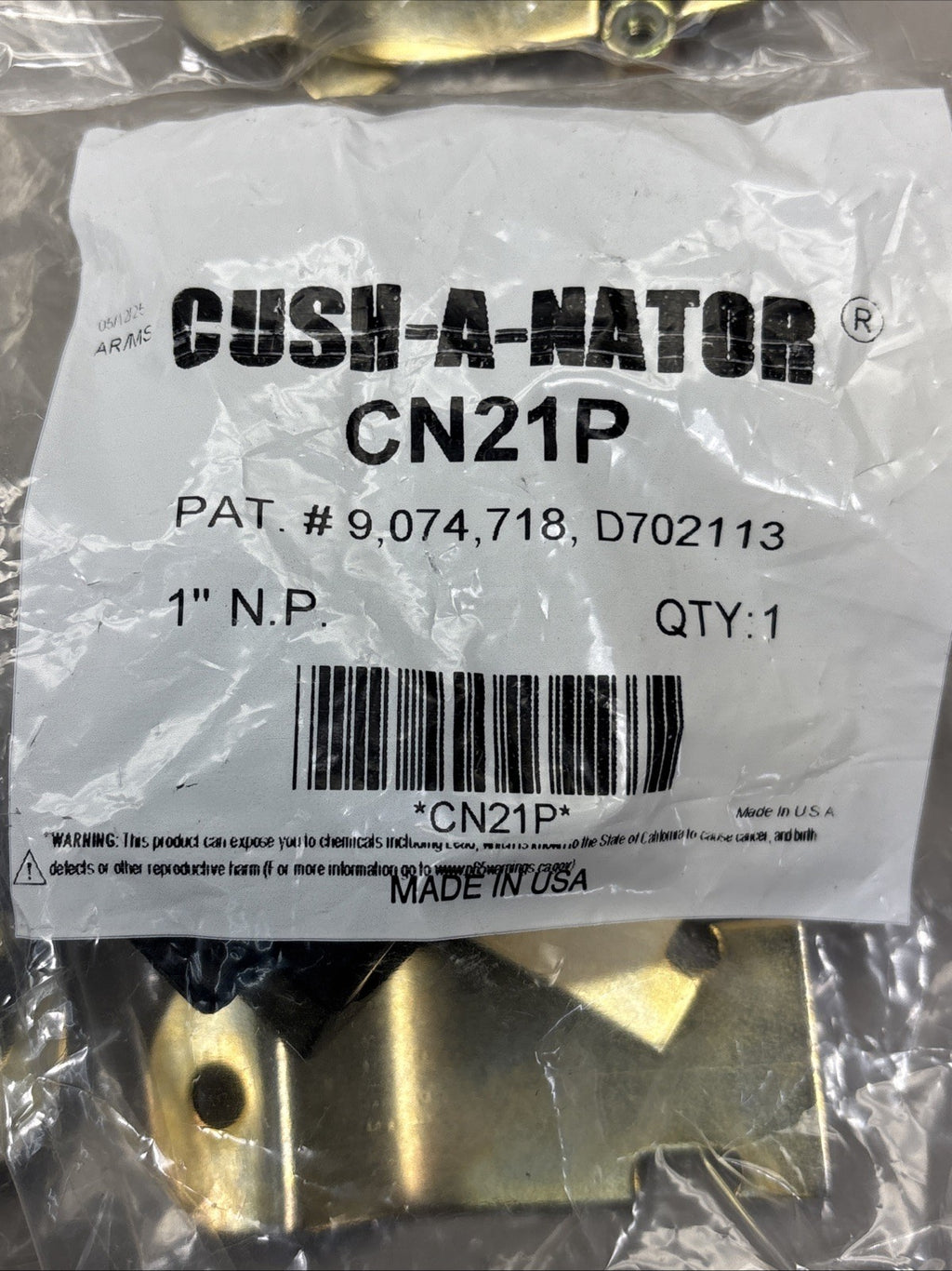 NEW, ( LOT 5 ) CUSH-A-NATOR CN21P 1" N.P CUSHIONED CLAMP, STD, 1 3/8 PIPE, STEEL