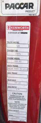 PACCAR MX13 ECM COMPUTER PART# 2037394, 2298833, 2160700, 2295122,2160770
