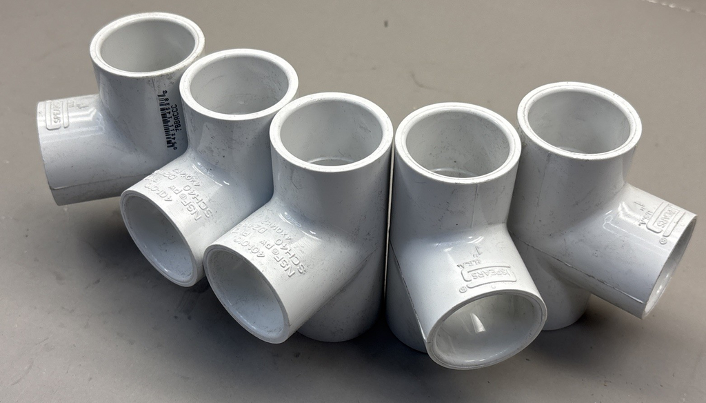 Spears 401-010 PVC Tee 1" SCH 40 Socket (lot of 5)