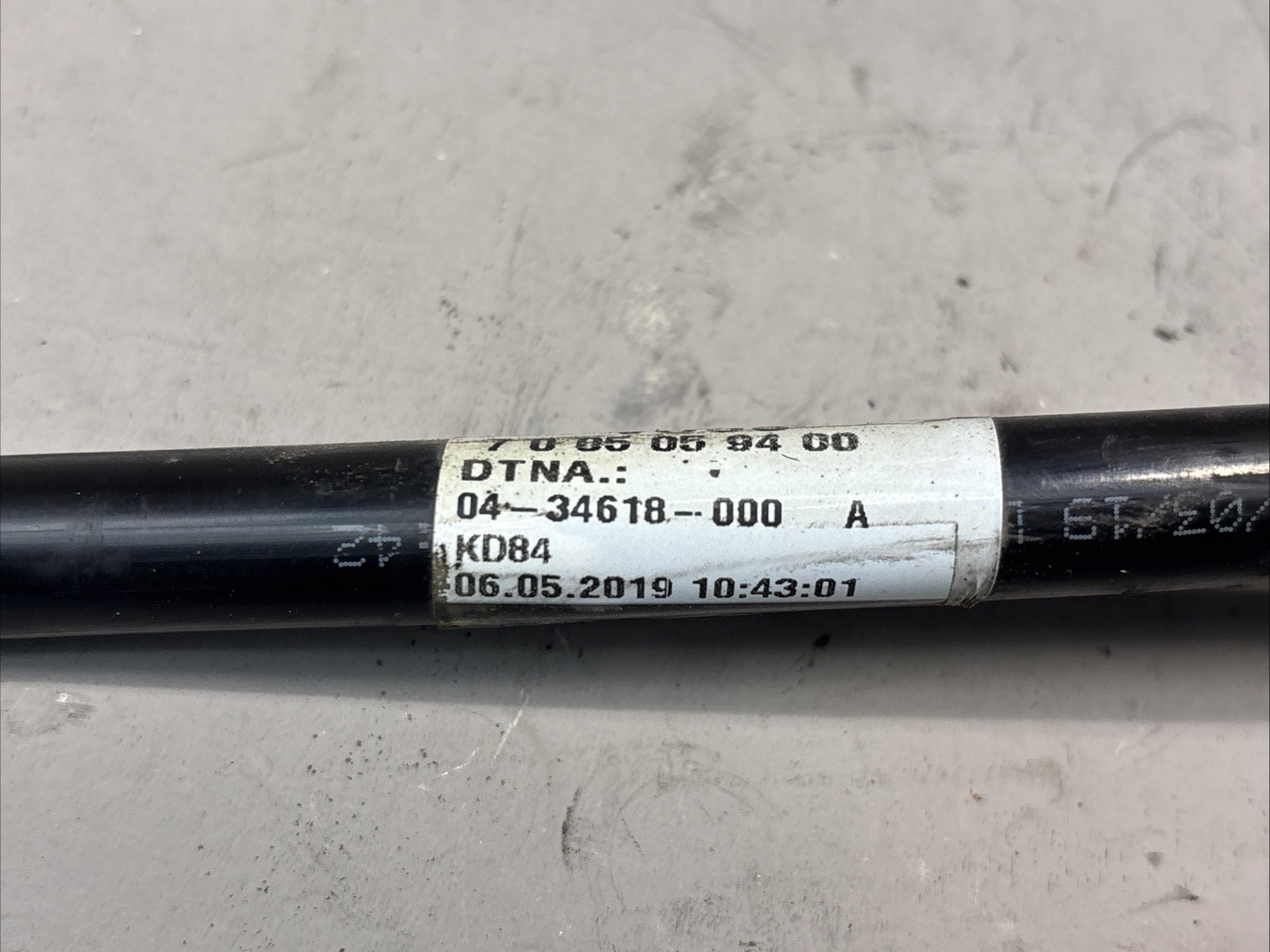 Freightliner 04-34618-000 Coolant Line Tube Clnt Genuine OEM Valve To Header
