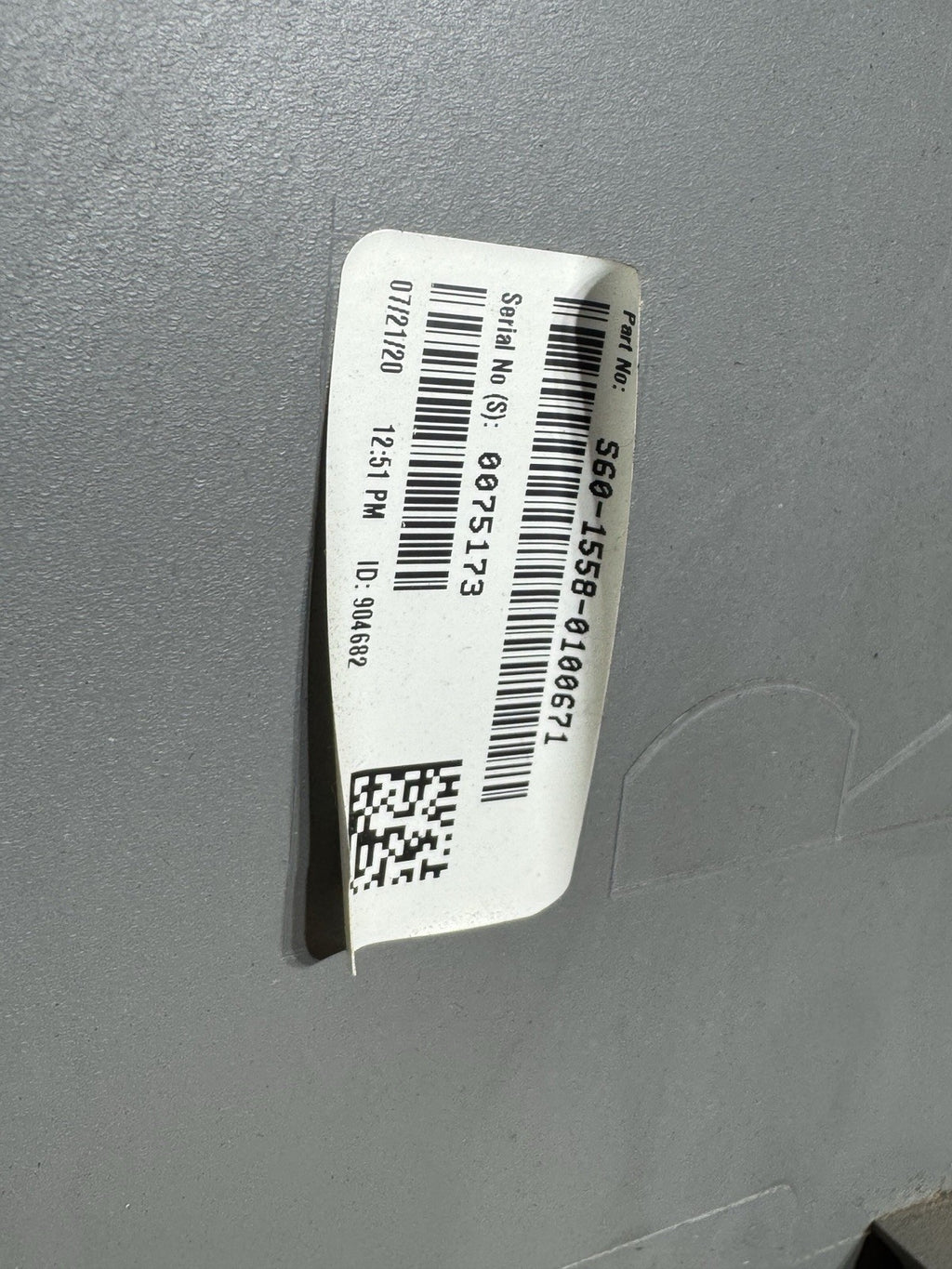 Kenworth Paccar B-Pillar Lower Trim Panel RH S60-1558-0100671 From 2021 T680