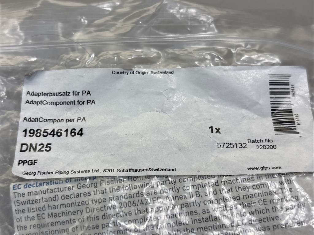Georg Fischer 198546164 DN25 NPT  1"  Multifuction Module Kit FNFP