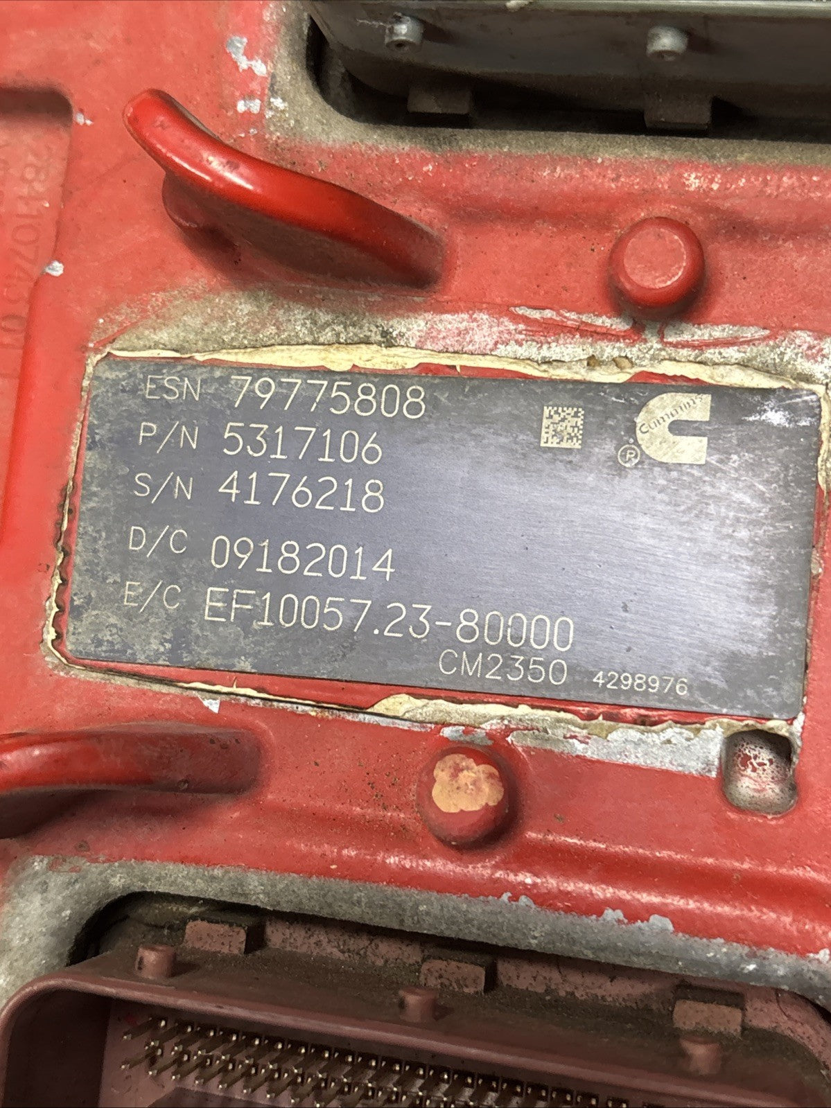 Kenworth Cummins ISX15 OEM ECM ENGINE CONTROL MODULE P/N 5290170 5317106