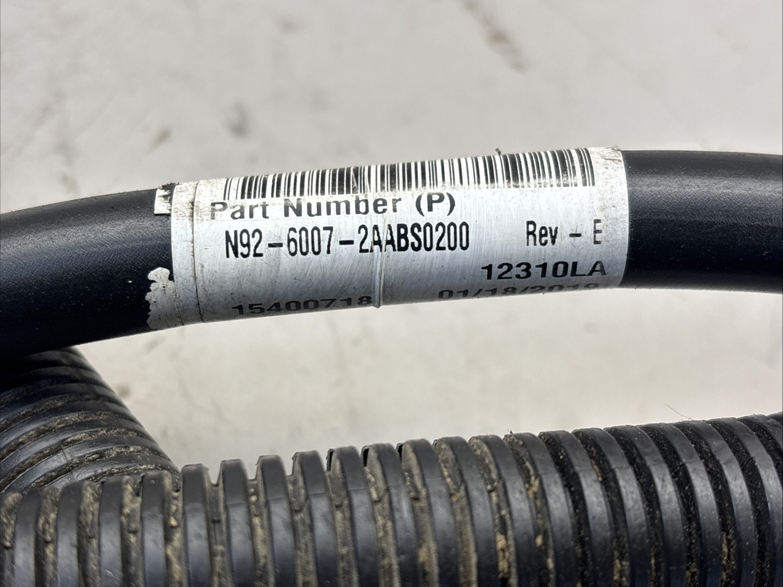 Dynacraft PACCAR ASSY N92-6007-2AABS0200  Battery Cable Neg