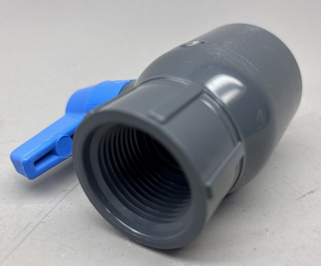 Spears 2621-010G 1" PVC Ball Valve 150psi 73F Made in USA