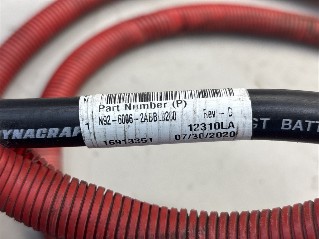 Dynacraft PACCAR ASSY N92-6006-2ABBL0260  Battery Cable Neg