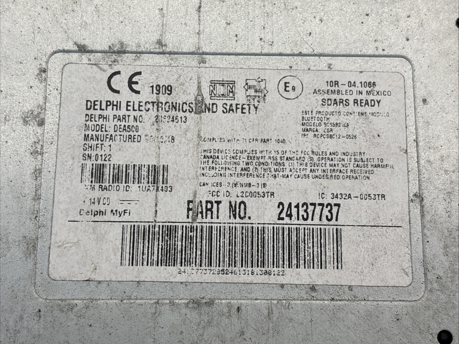 A22-74389-000 Freightliner Radio 24137737