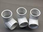 Pack of 3 LASCO PVC 40 PN12 Sch 80 Female Thread Tee 1-1/2"To Socket End D2466