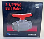 Matco-Norca 3" PVC Ball Valve 770S09G 150 PSI Solvent Ends EPDM TPE Gray NSF