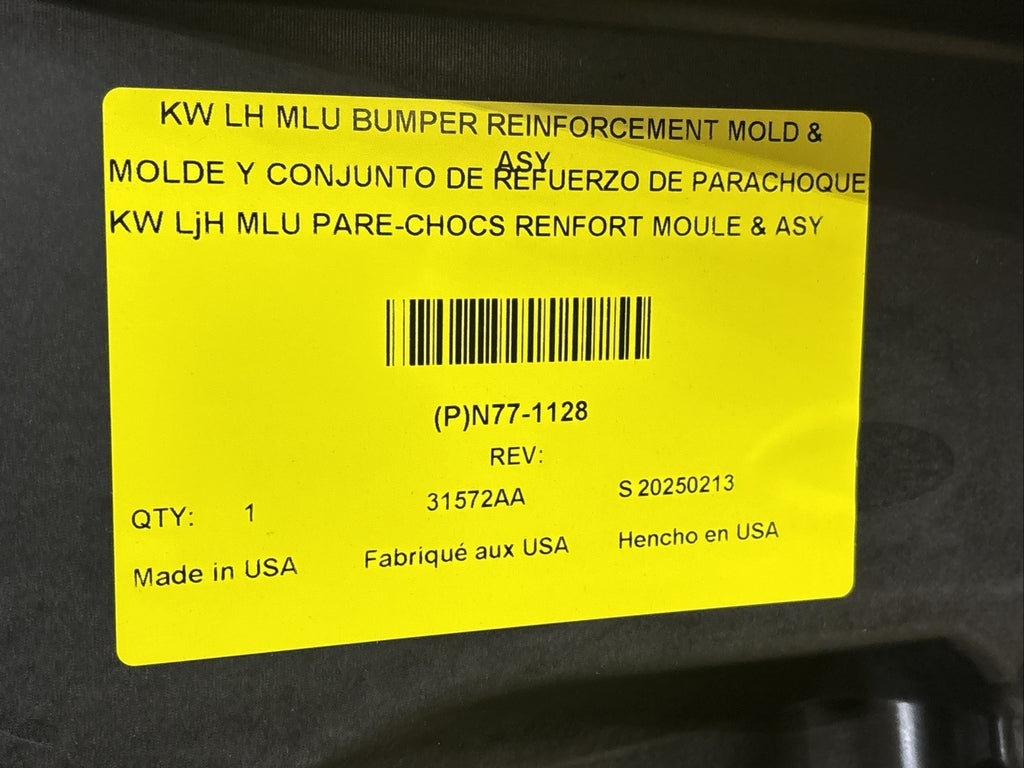 Kenworth T680 Next Gen 2022-2025 Bumper Inner Driver Reinforcement N77-1128