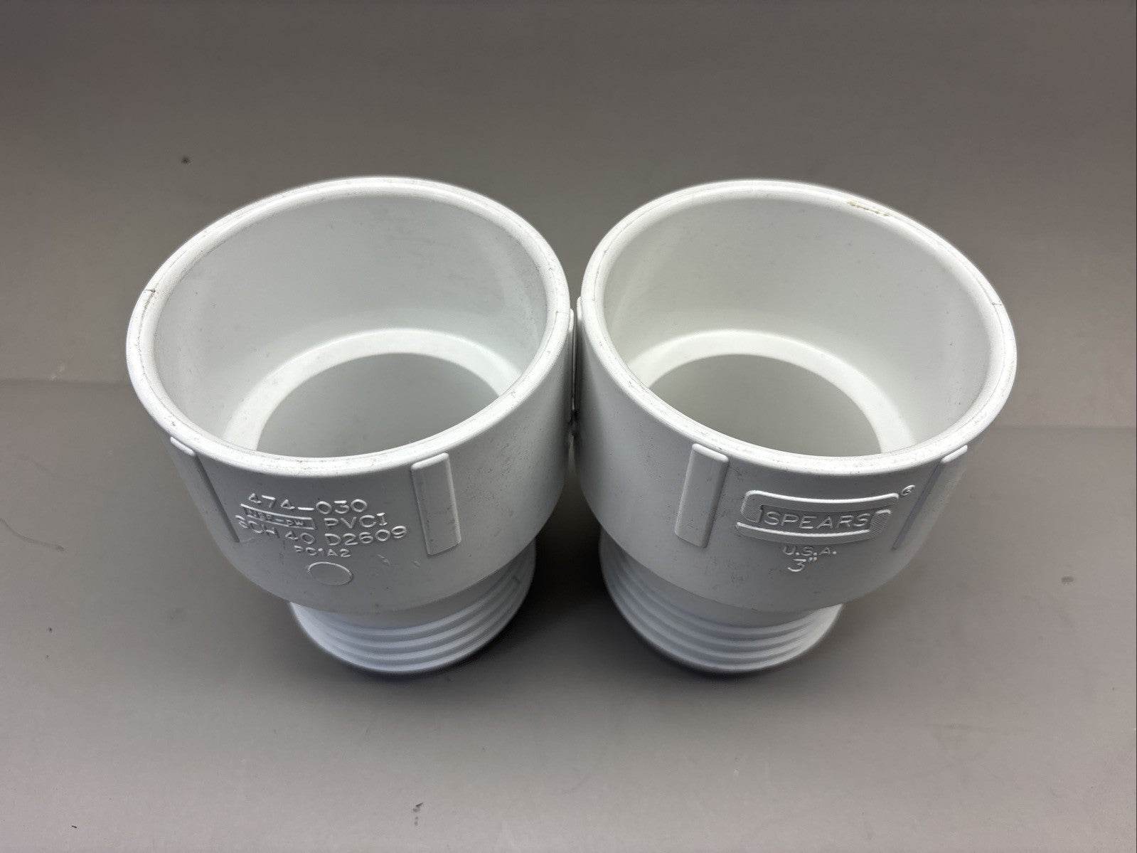 Spears 474-030 3" PVC Schedule 40 Insert x Socket Adapter 2 PACK