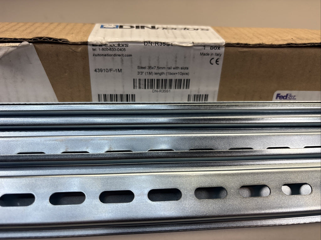 8 AUTOMATION DIRECT DN-R35S1 / 43910/F-1M DINnectors RAILS 3'3'' 35x7.5mm NSMP