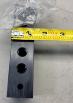1- Polyconn PCJB250-8 1/4" x 3/8" Black 4 Port Junction Block, 2 new