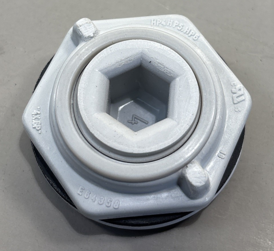 LOT of 5 - Hubbell-Wiegmann Hw-Fghp Hole Plug, Gray, Matte, HP 4, HP 5, HP 6
