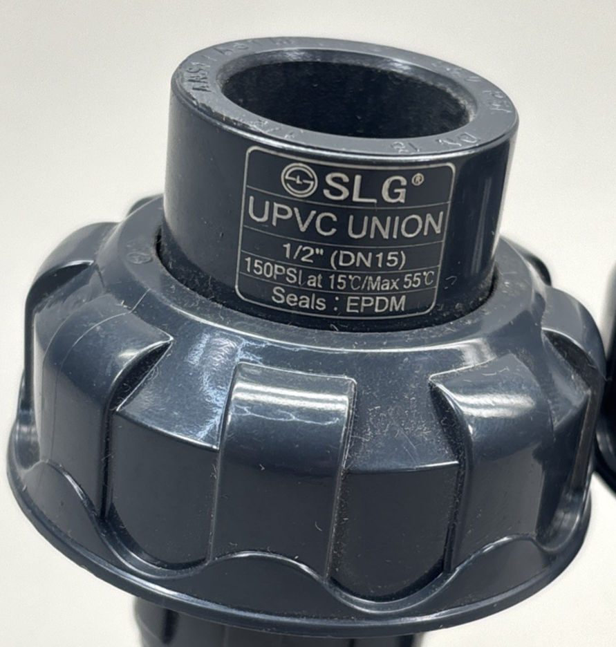 2PACK SLG UPVC Valve Pipe Fittings 1/2" DN15 150 PSI 20 mm Male adapter PN25