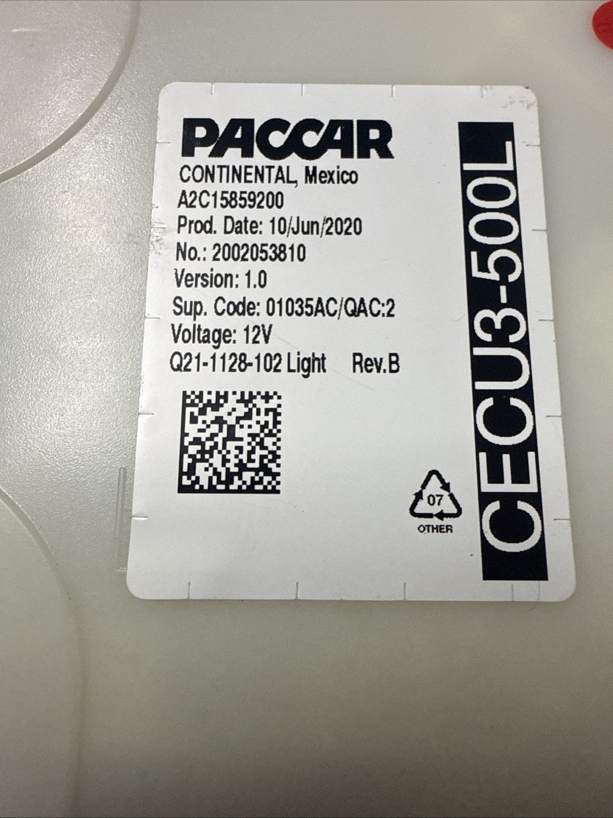 PACCAR Cab Control Module Q21-1128-102 ( 21  Kenworth T680 423k miles)