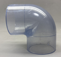 Spears 406-020 Elbow Fitting 2" PVC SCH 40 , 90 deg Clear