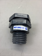 Hayward Flow Control Bfas1007ces Bulkhead Fitting, 3/4", Pvc/Epdm, Socket X Fpt