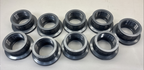 (LOT of 9) +GF+ Georg Fisher - DN 50 PVC Ball Valve Union Flanges NPT 2"