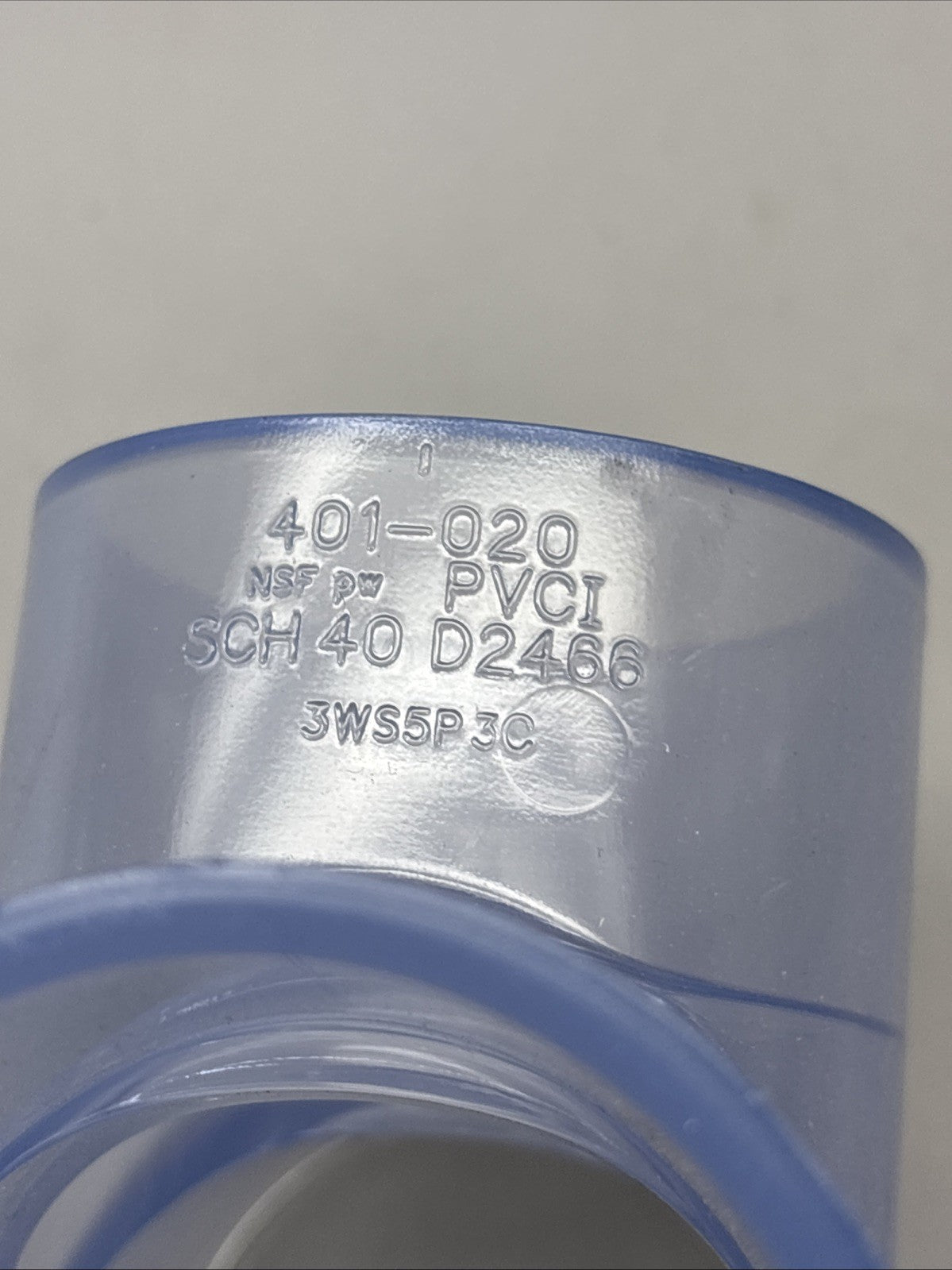 Set of 2 SPEARS 401-020 TEE 2 In SCH 40 PVC Standard Clear