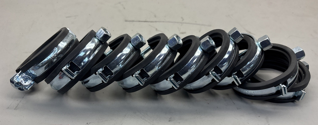 Set of 9 - Nvent Caddy EZ-Riser Superfix Cushioned Pipe Clamp,Size 2 In 454010