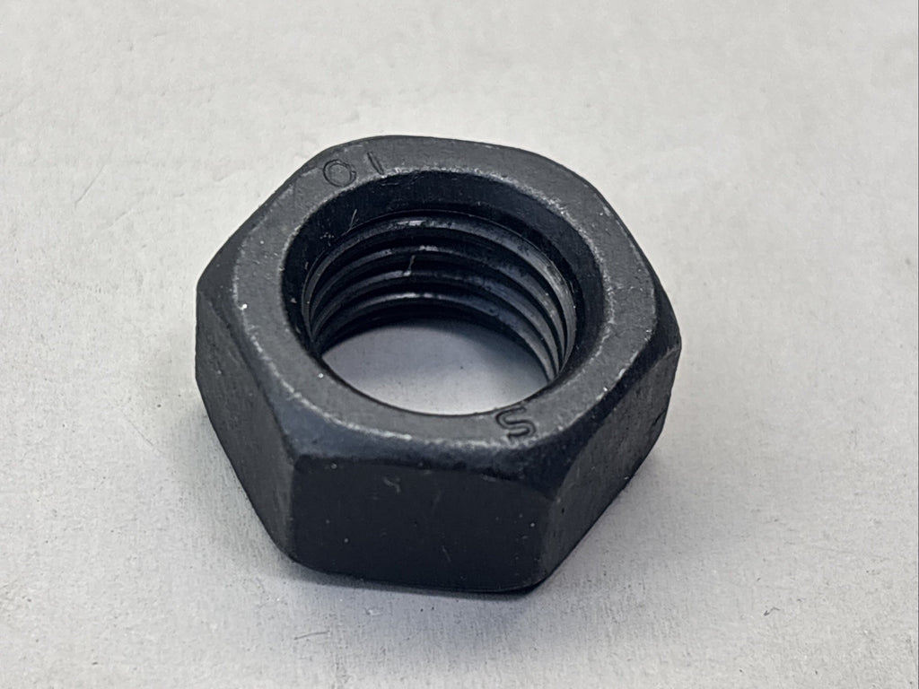 Metric Steel Hex Nut, DIN 934 Class 10, RH, M16 x 2 x 27mm W x 13mm H, 18 Pcs