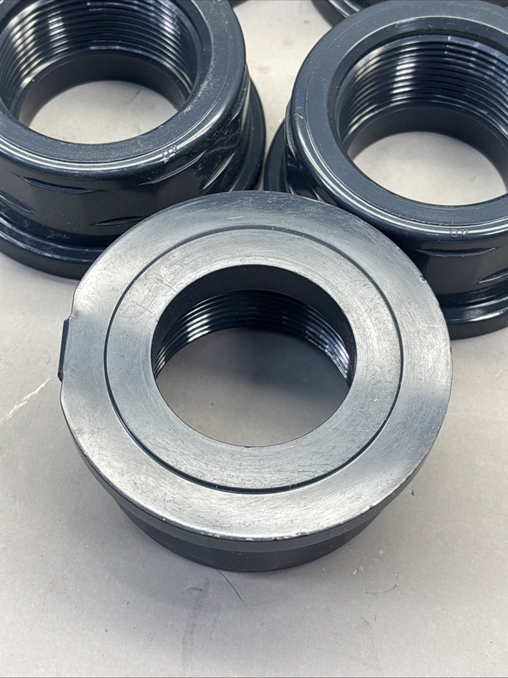 Lot of 8 PVC Female Threaded Union Nut Adapter 1-1/2” NTP, 40