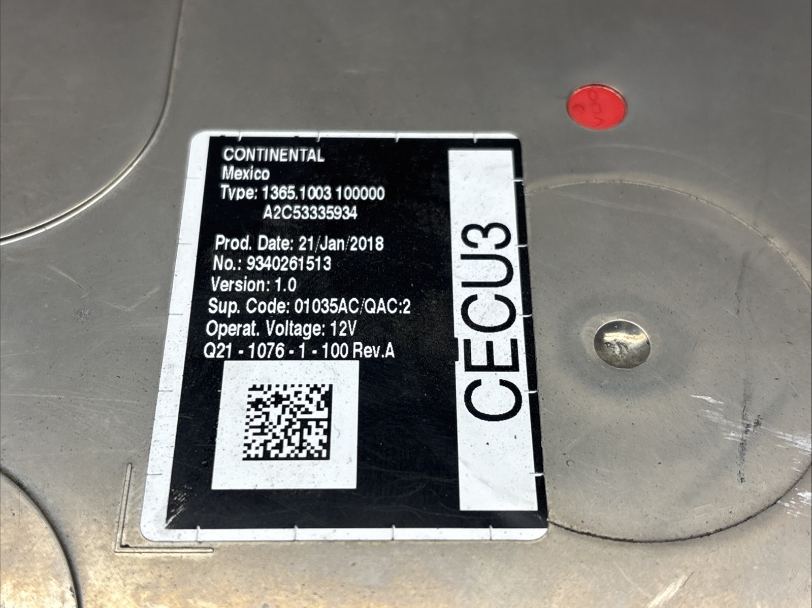 OEM PETERBILT PACCAR CAB CONTROL MODULE  CECU3 OEM P/N A2C53335934