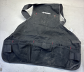 Husky Tools 23 Inch 16 Pocket Black Canvas Bib Tool Apron Workshop Equipment 