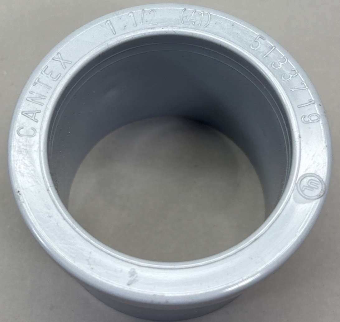 LOT of 9 - CANTEX 5133719 Adapter,PVC,Trade Size 1 1/2in