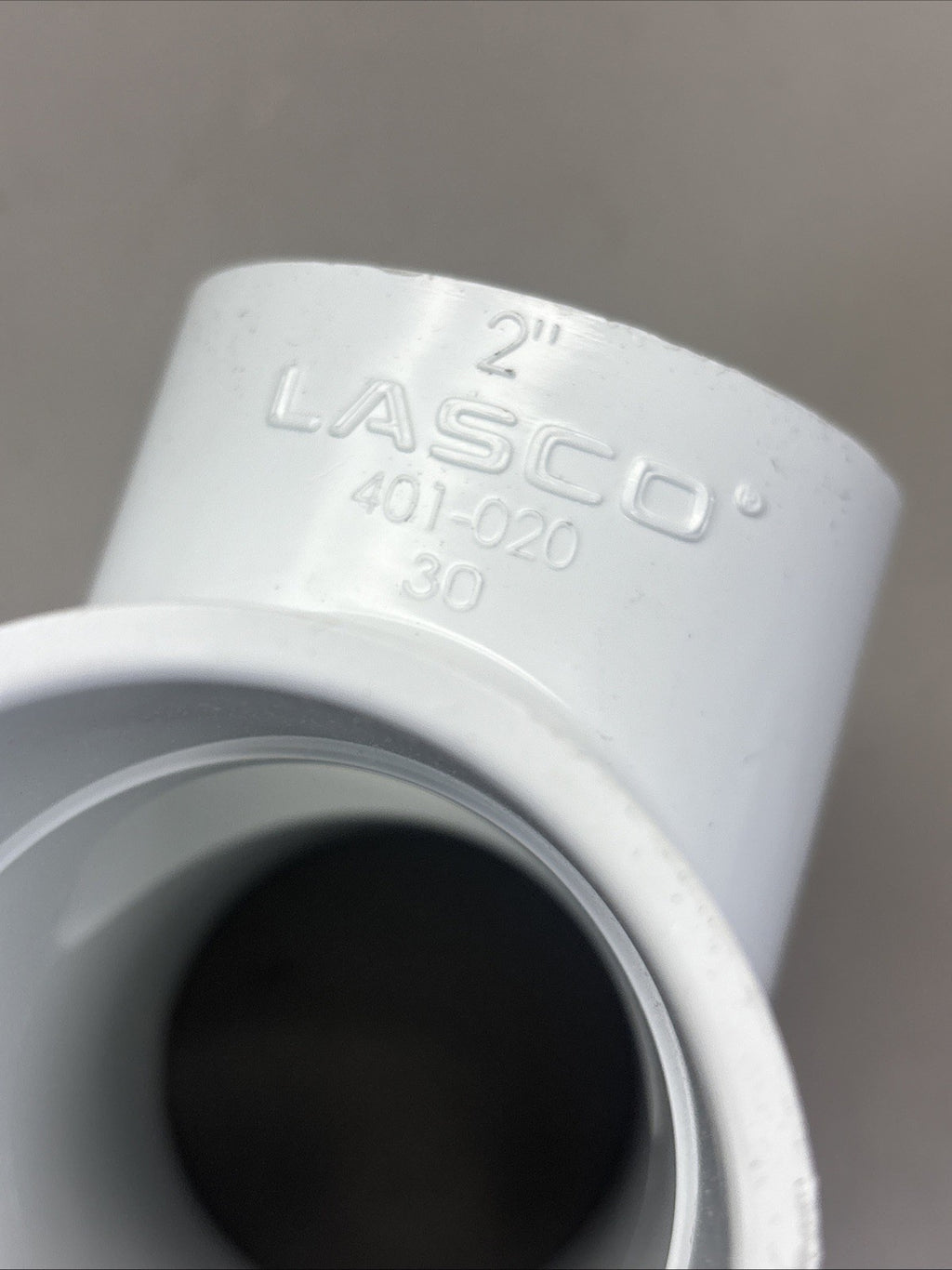 LOT of 6 LASCO 2in PVC Tee Fitting, Slip Socket Tee, Sch 40 401-020