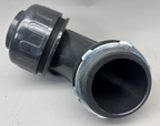 3 PACK Liquid Tight Connector 2" NPT Plastic 90 Degree Conduit Fitting Black