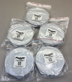 LOT of 5 - Hubbell-Wiegmann Hw-Fghp Hole Plug, Gray, Matte, HP 14