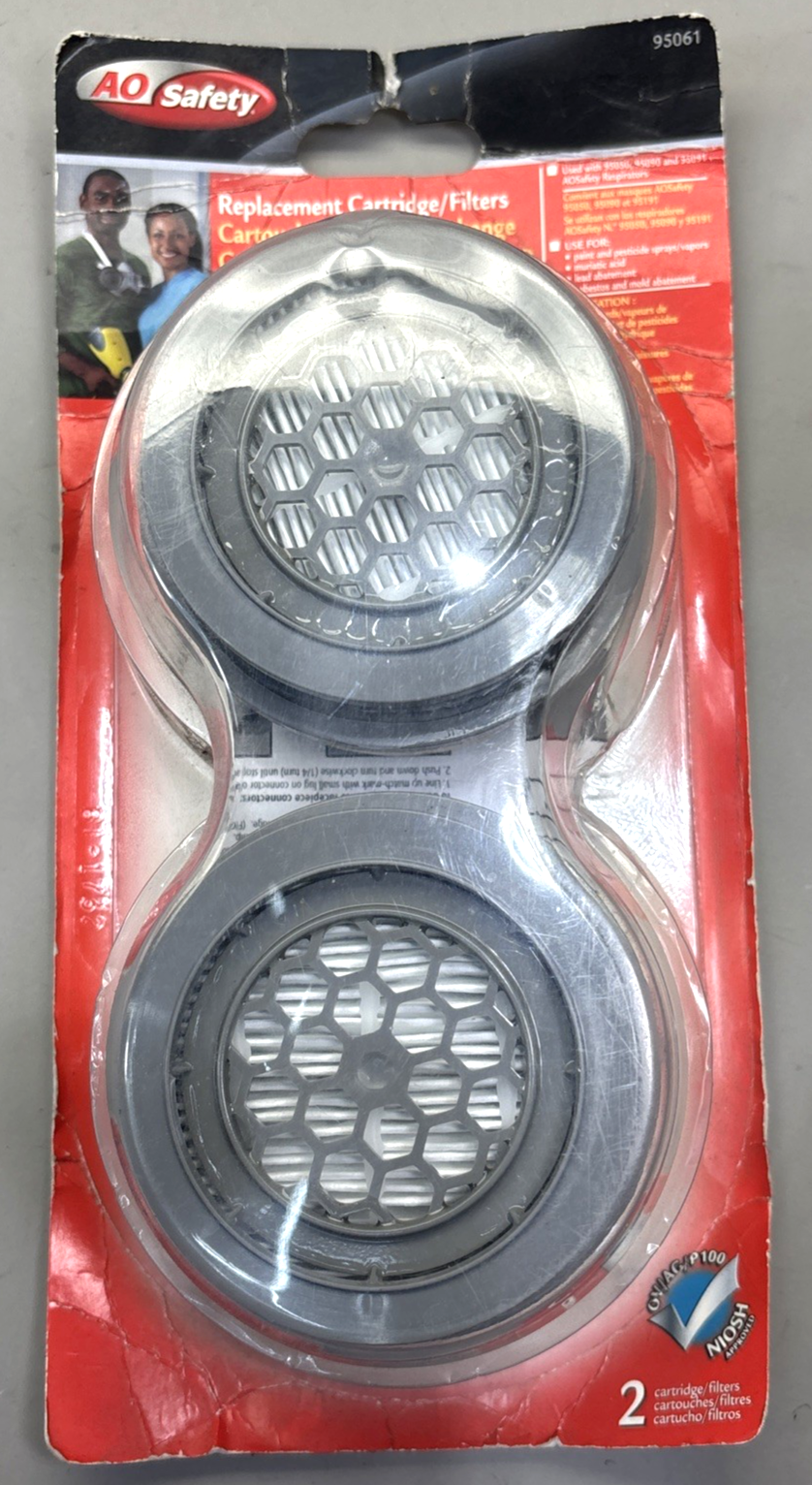 New AO SAFETY Replacement MASK RESPIRATOR CARTRIDGE FILTERS 95061 Multi Purpose