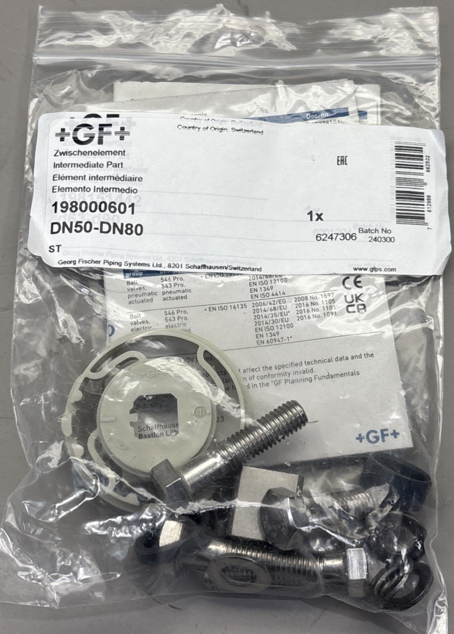 198.000.601 Georg Fisher Intermediate Part for +GF+ Butterfly Valve 567/578/ 546