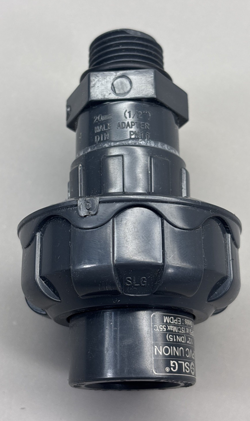 4PACK SLG UPVC Valve Pipe Fittings 1/2" DN15 150 PSI 20 mm Male adapter PN16
