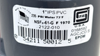 Spears 1" IPS PVC 235 PSI Water 73F EPDM 2122-010