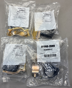 SET OF 4Hydra-Zorb Strut Mount Cushion Clamp Electro Galvanized Gold 50MMHZ