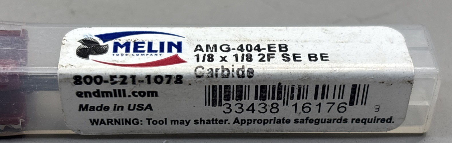 Melin Tool AMG-404 EB 1/8 x 1/8 2 Flute SE BE Carbide